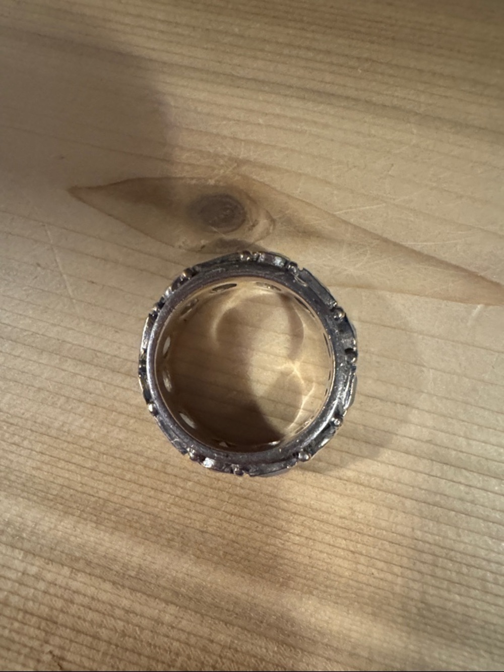 Sundance Sterling Silver Moonstone Band Ring - White with Blue Flash - Picture 3 of 3